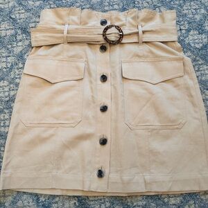 Banana Republic Button-Front Skirt with Belt
